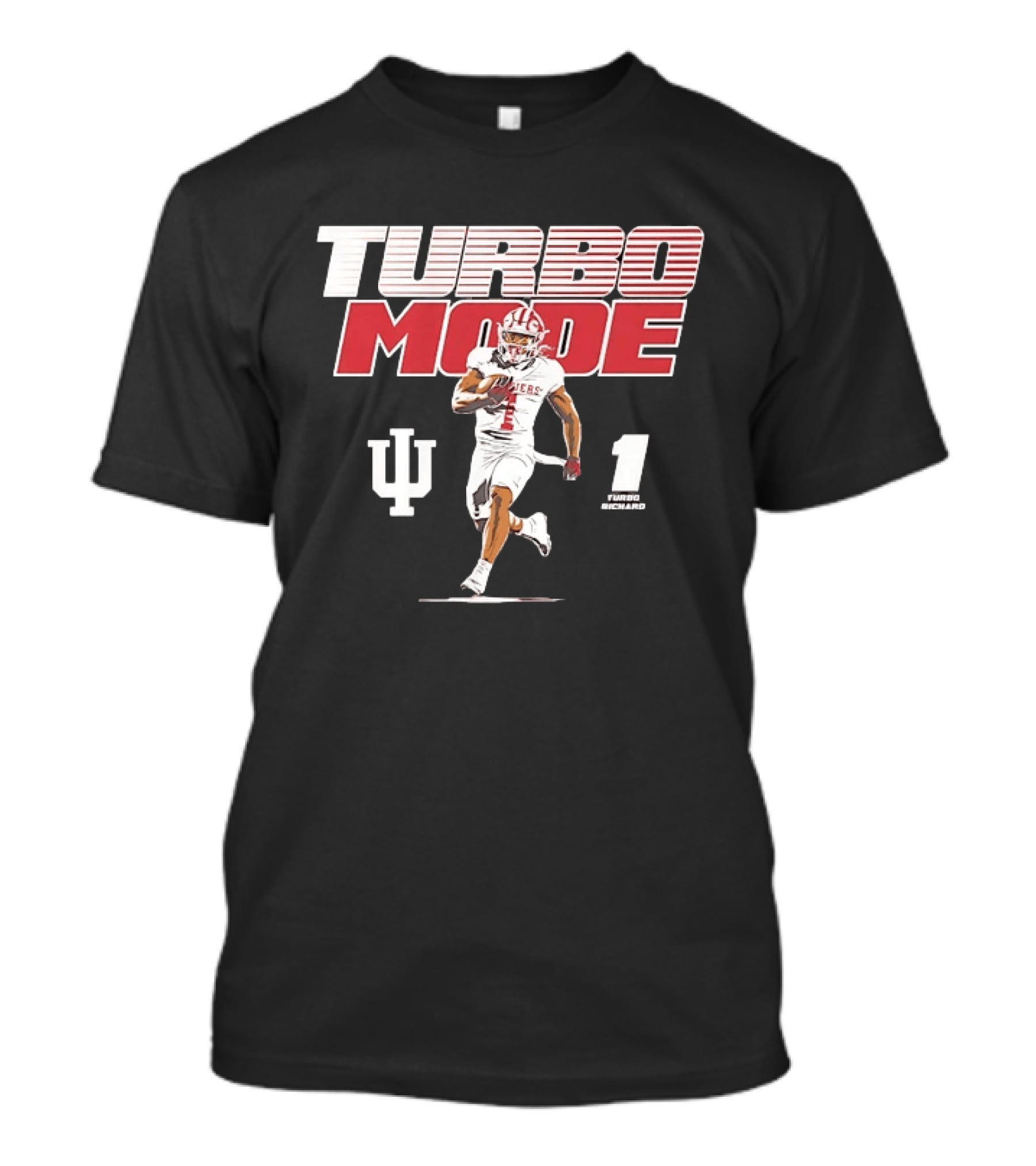 Turbo Richard Number 1 Indiana Hoosiers Turbo Mode College Football T-Shirt