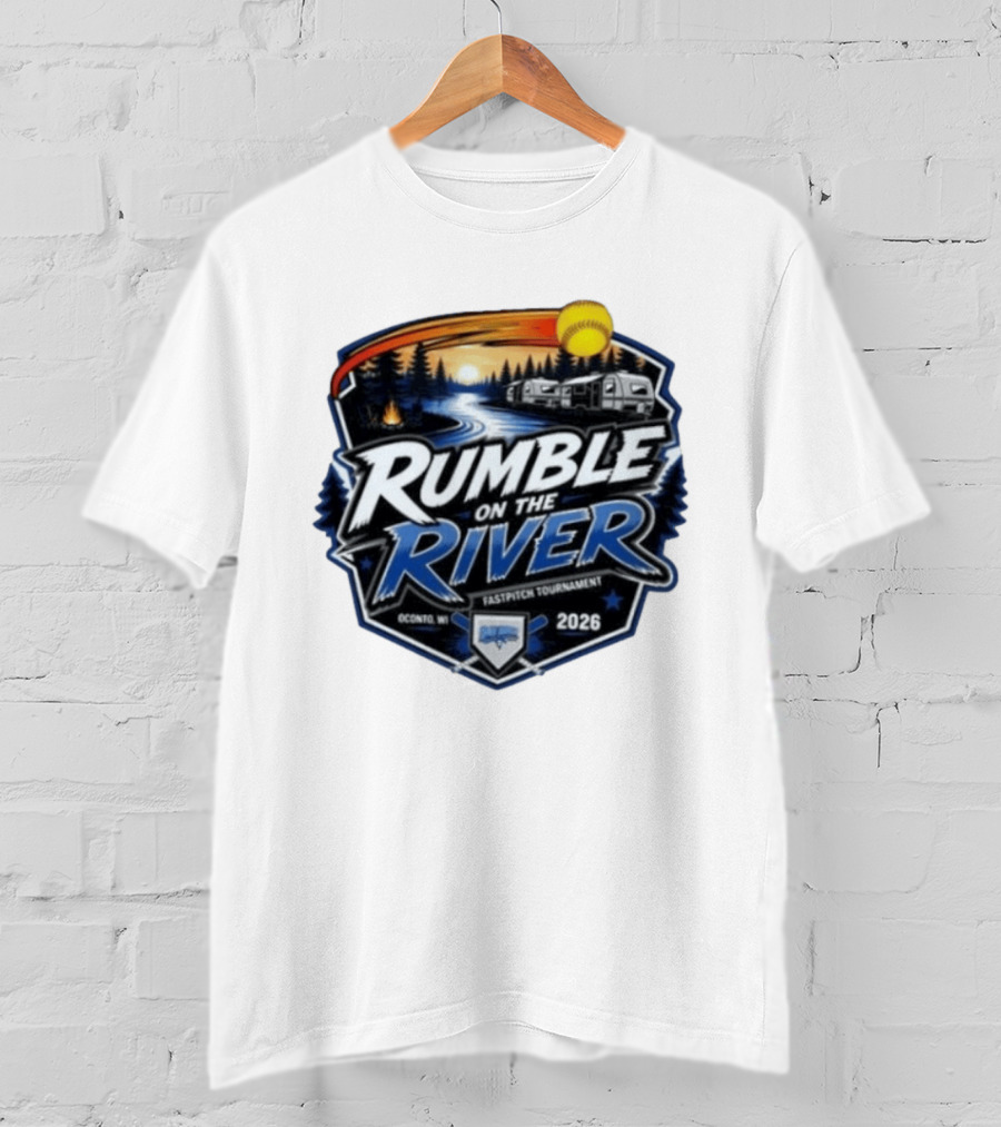 Rumble On The River Fastpitch Tournament Oconto WI 2026 T-Shirt