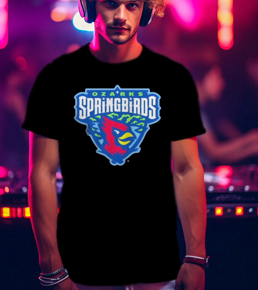Ozarks Springbirds Baseball Cardinal Iconic Team T-Shirt