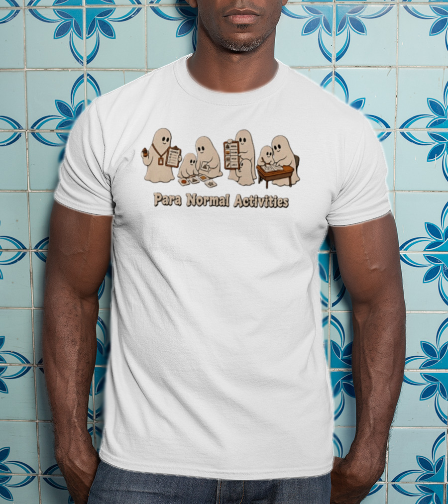 Para Normal Activities Ghost Group Halloween 2026 T-Shirt