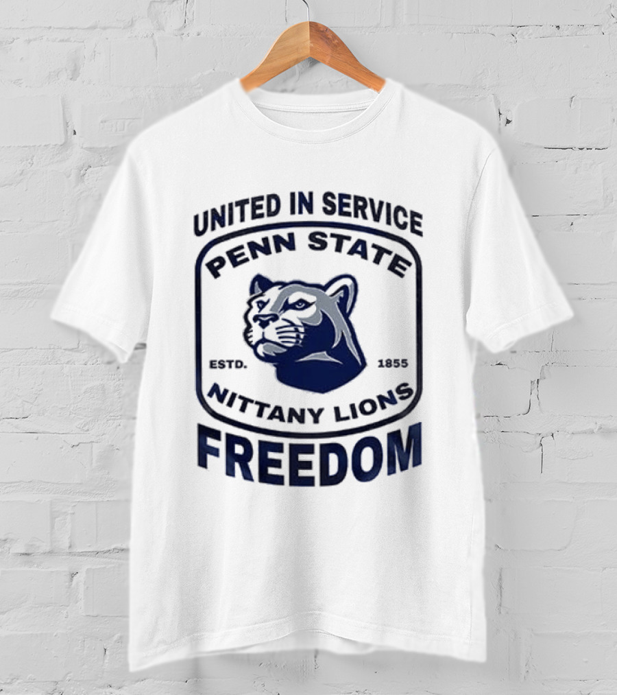 United In Service Penn State Nittany Lions Freedom Est 1887 T-Shirt