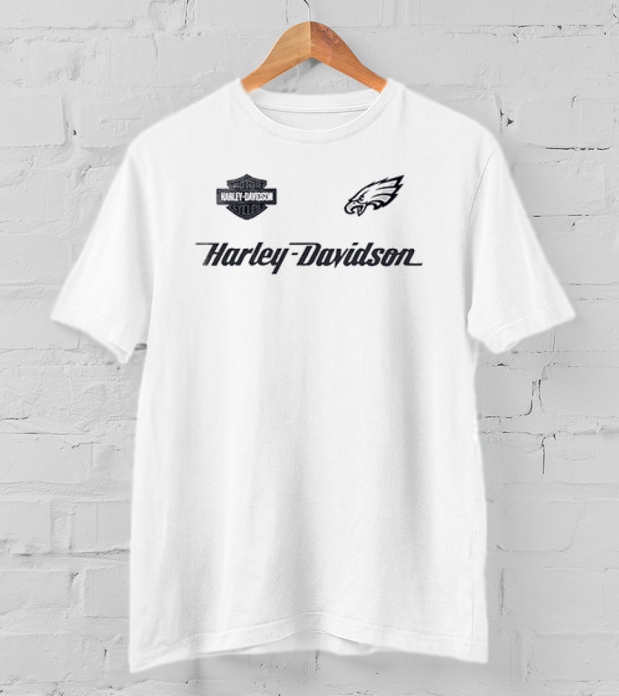 Philadelphia Eagles Harley Davidson The Heartbeat Of America Best Company T-Shirt