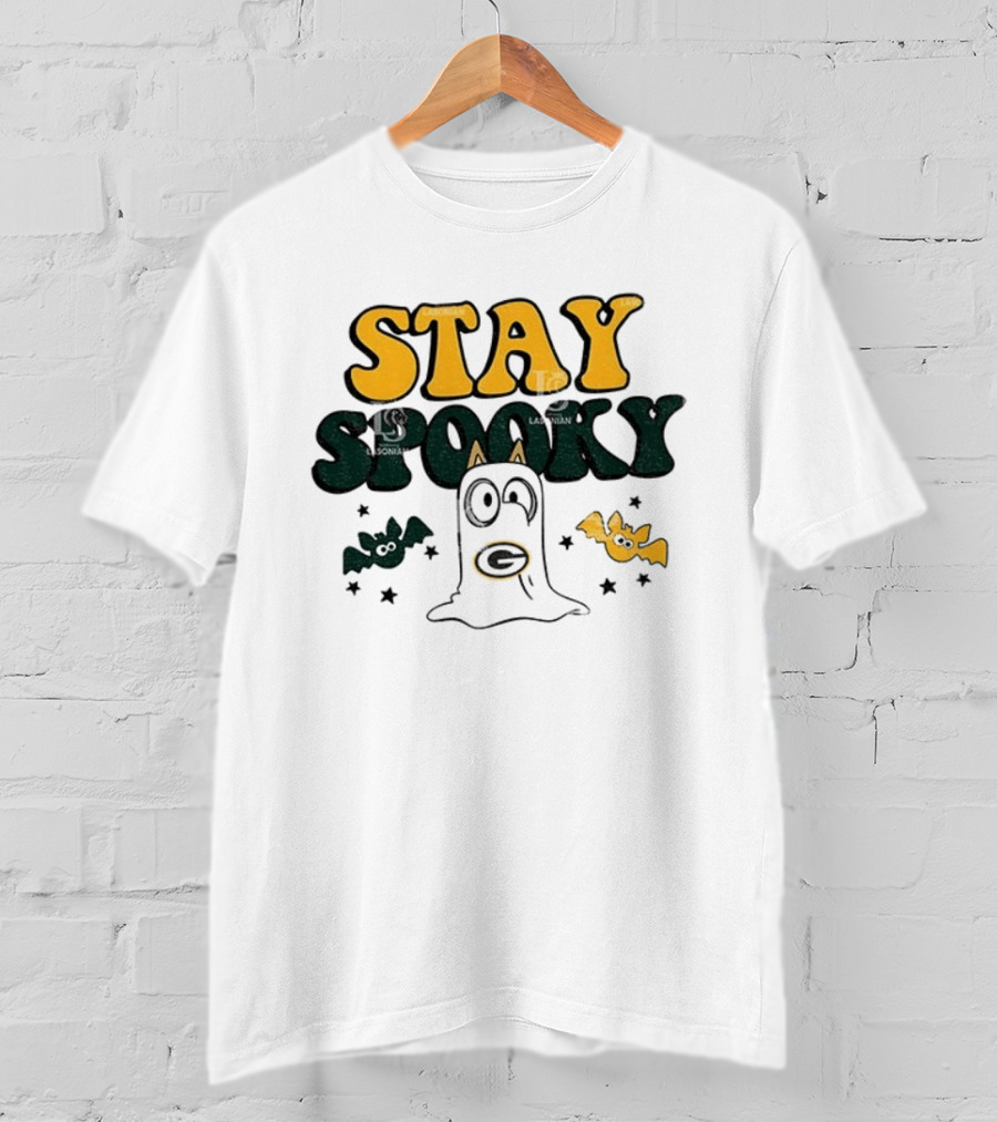 Green Bay Packers Bluey Stay Spooky Halloween T-Shirt