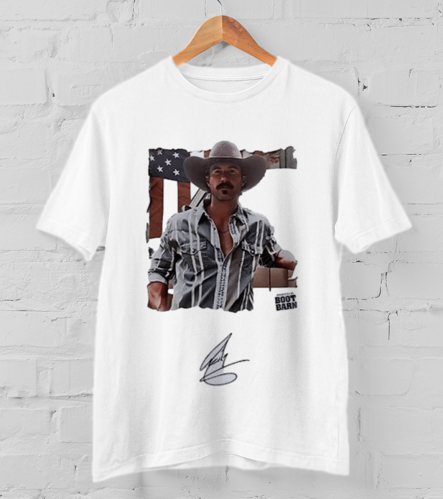 Riley Green That's Just Me Tour Boot Barn American Flag T-Shirt
