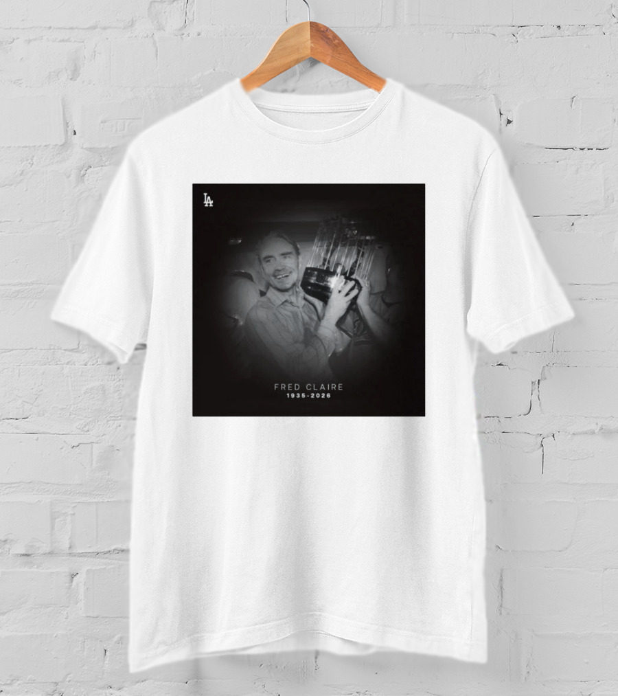 LA Dodgers Fred Claire 1935 2026 Commemoration T-Shirt