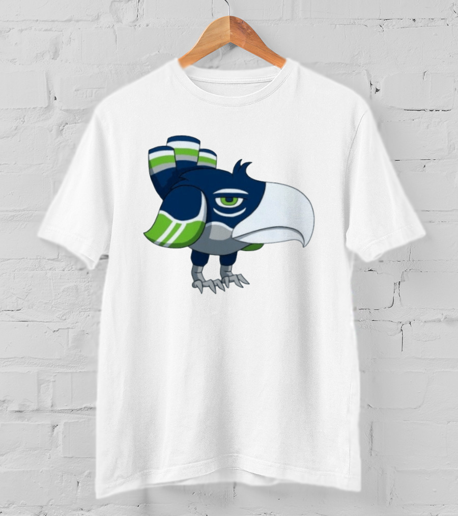 Seattle Seahawks Pokemon Crossover Bird Fan T-Shirt