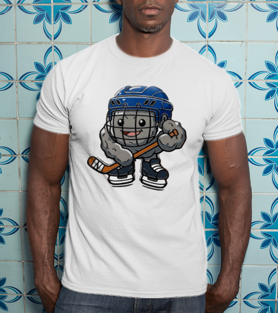 Stonjourner St Louis Blues NHL Pokemon Cartoon Hockey Player T-Shirt