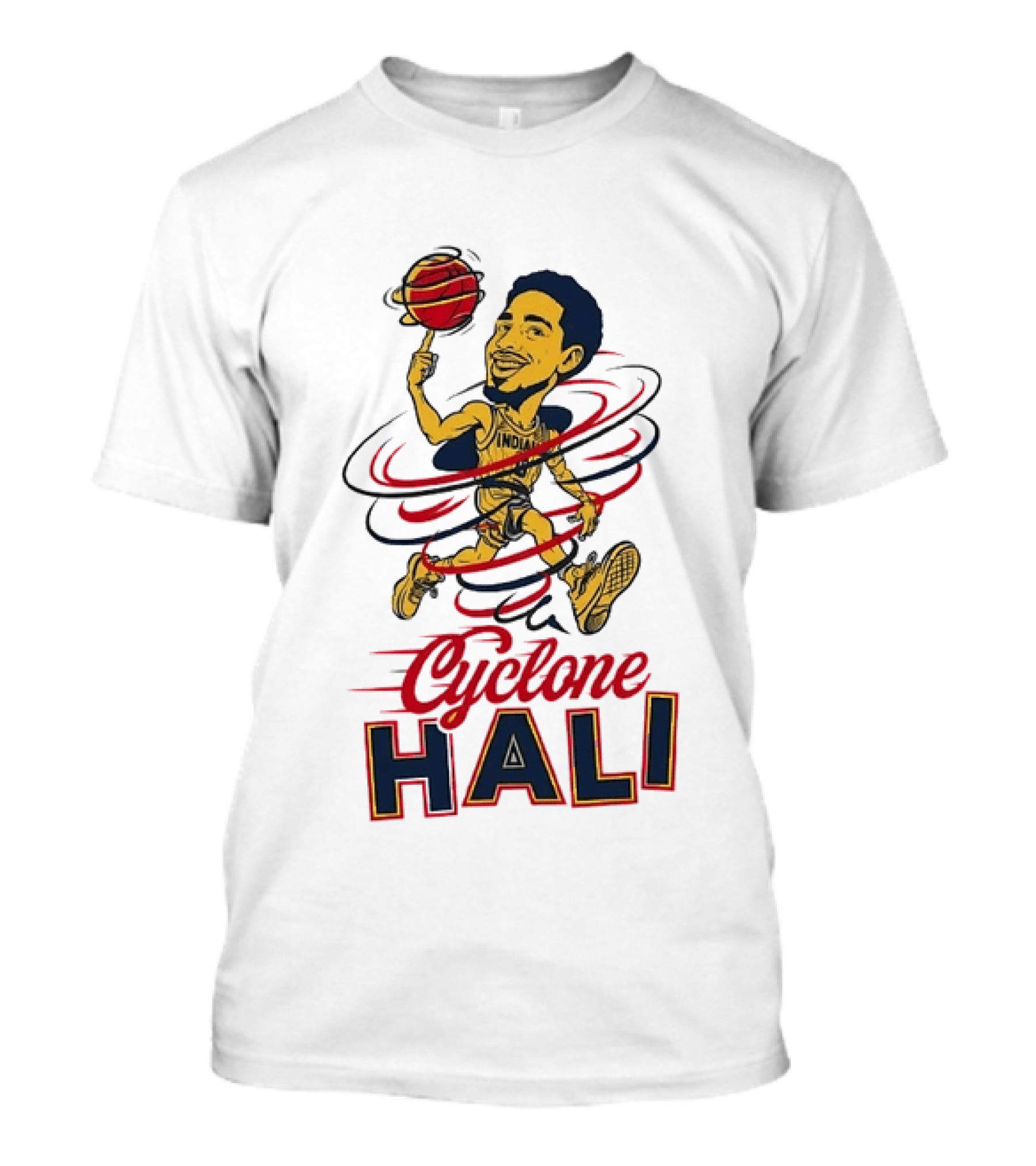 Tyrese Haliburton Cyclone Hali Indiana Pacers Number 0 NBA Basketball T-Shirt