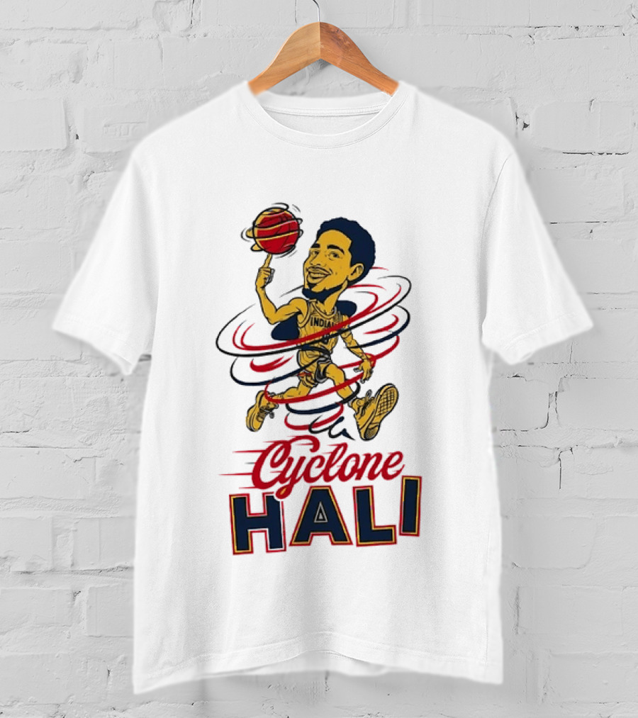 Tyrese Haliburton Cyclone Hali Indiana Pacers Number 0 NBA Basketball T-Shirt