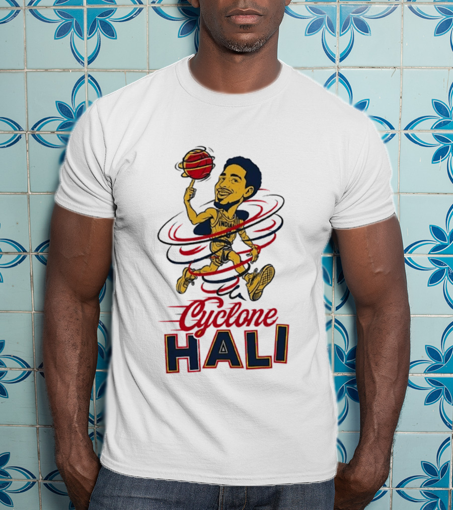Tyrese Haliburton Cyclone Hali Indiana Pacers Number 0 NBA Basketball T-Shirt