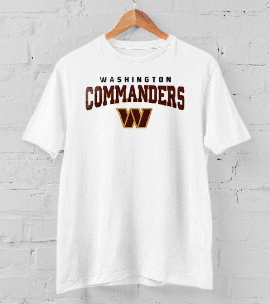 Washington Commanders W Logo With Looney Tunes Taz T-Shirt