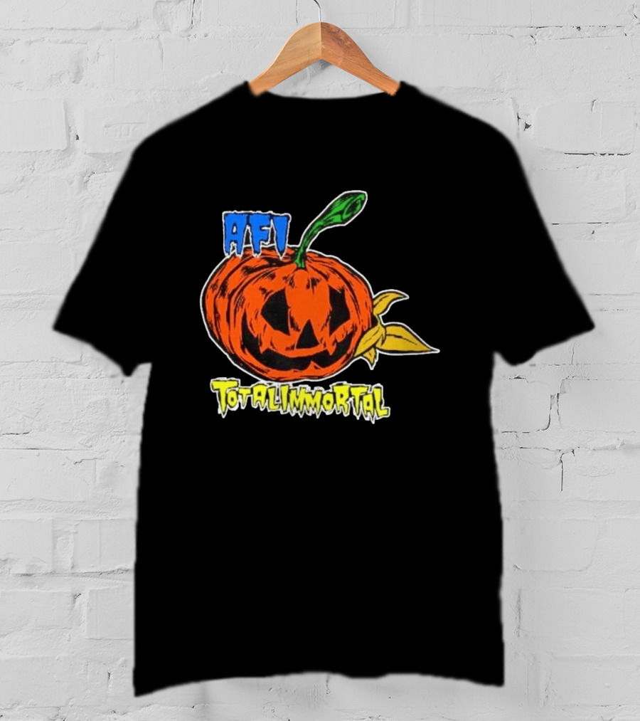 AFI Totalimmortal Halloween Pumpkin Punk Rock Band Merch T-Shirt