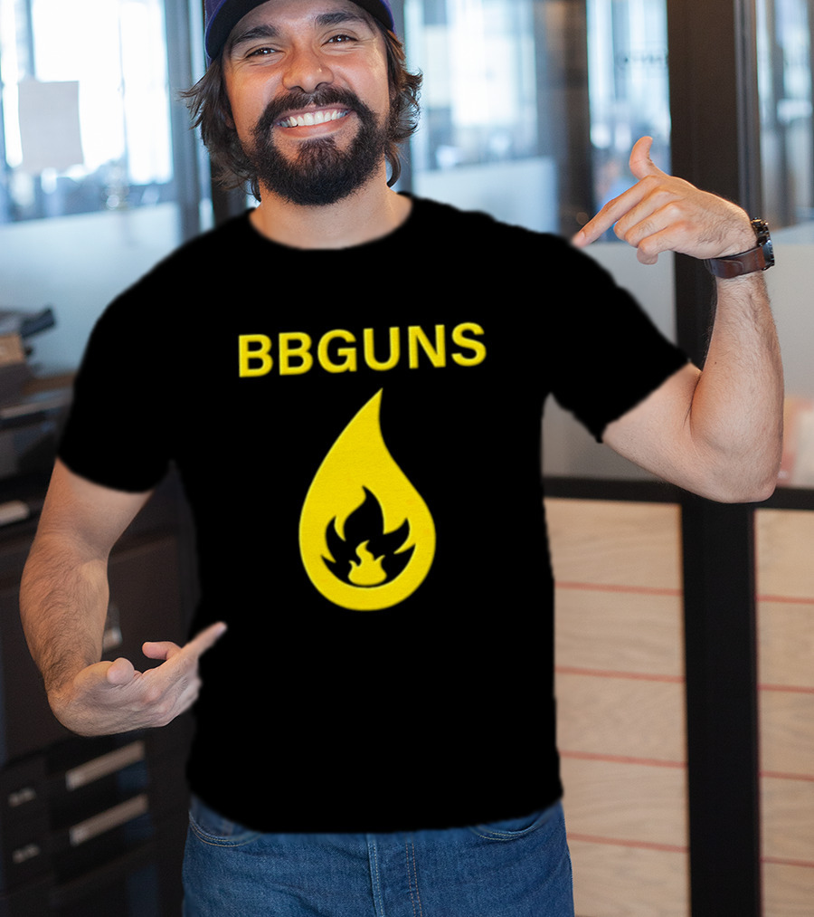 BBGUNS Yellow Flame T-Shirt