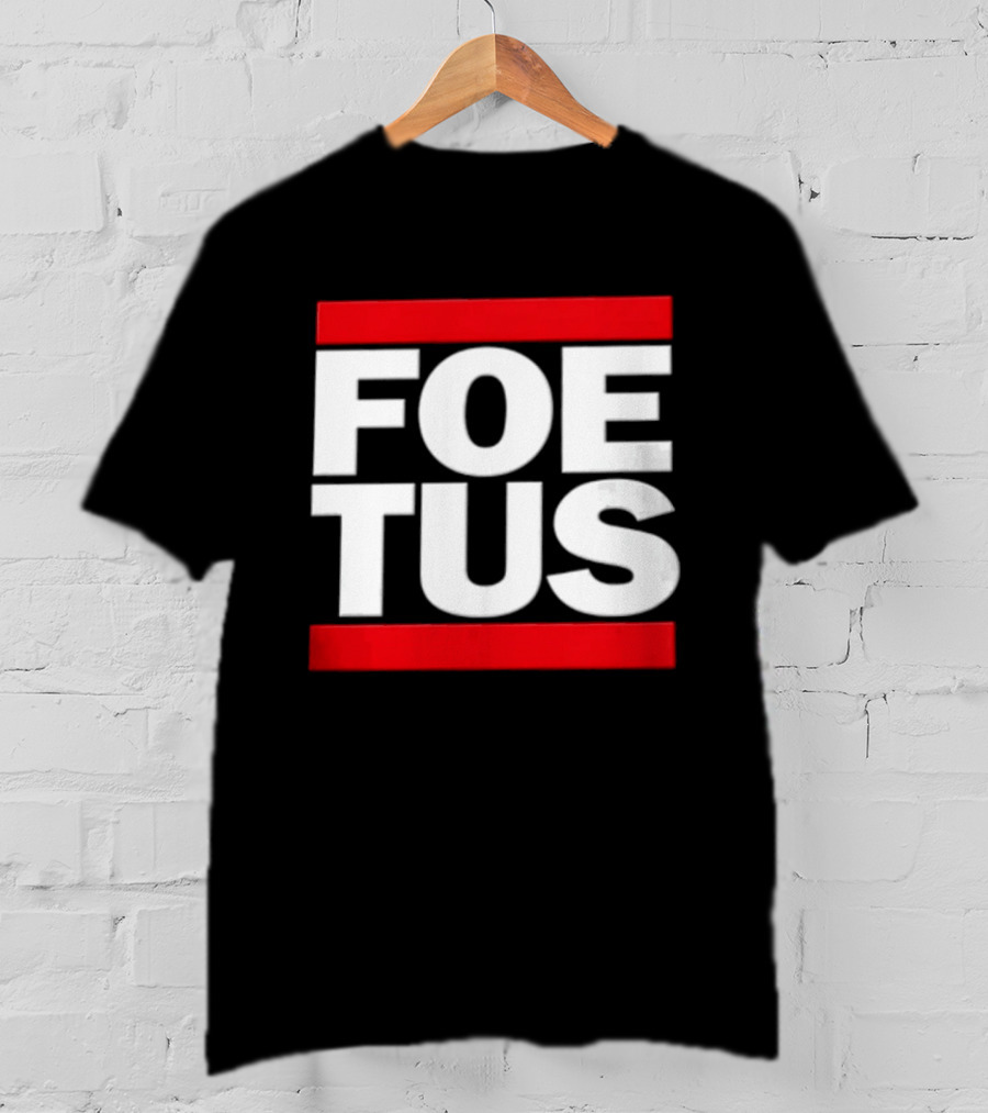 Foetus White Letters With Red Bars T-Shirt
