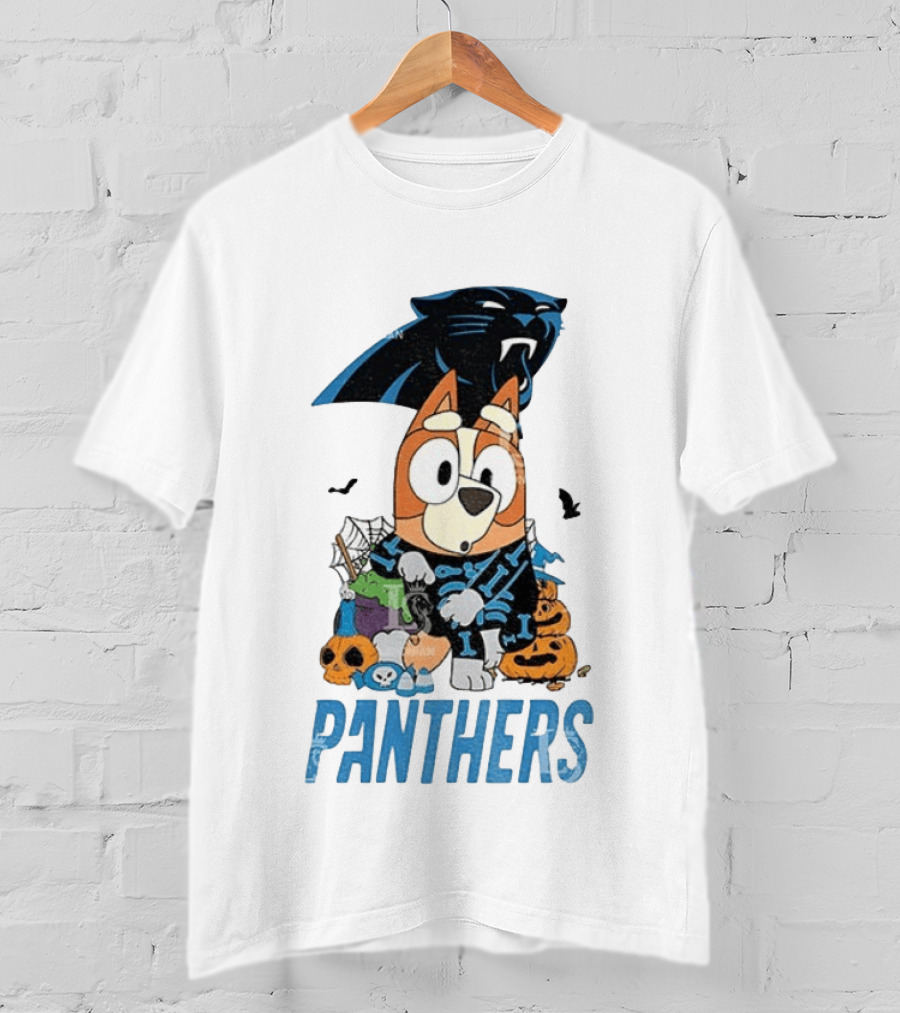 Carolina Panthers Bluey Halloween 2026 Fun Fan Collab T-Shirt