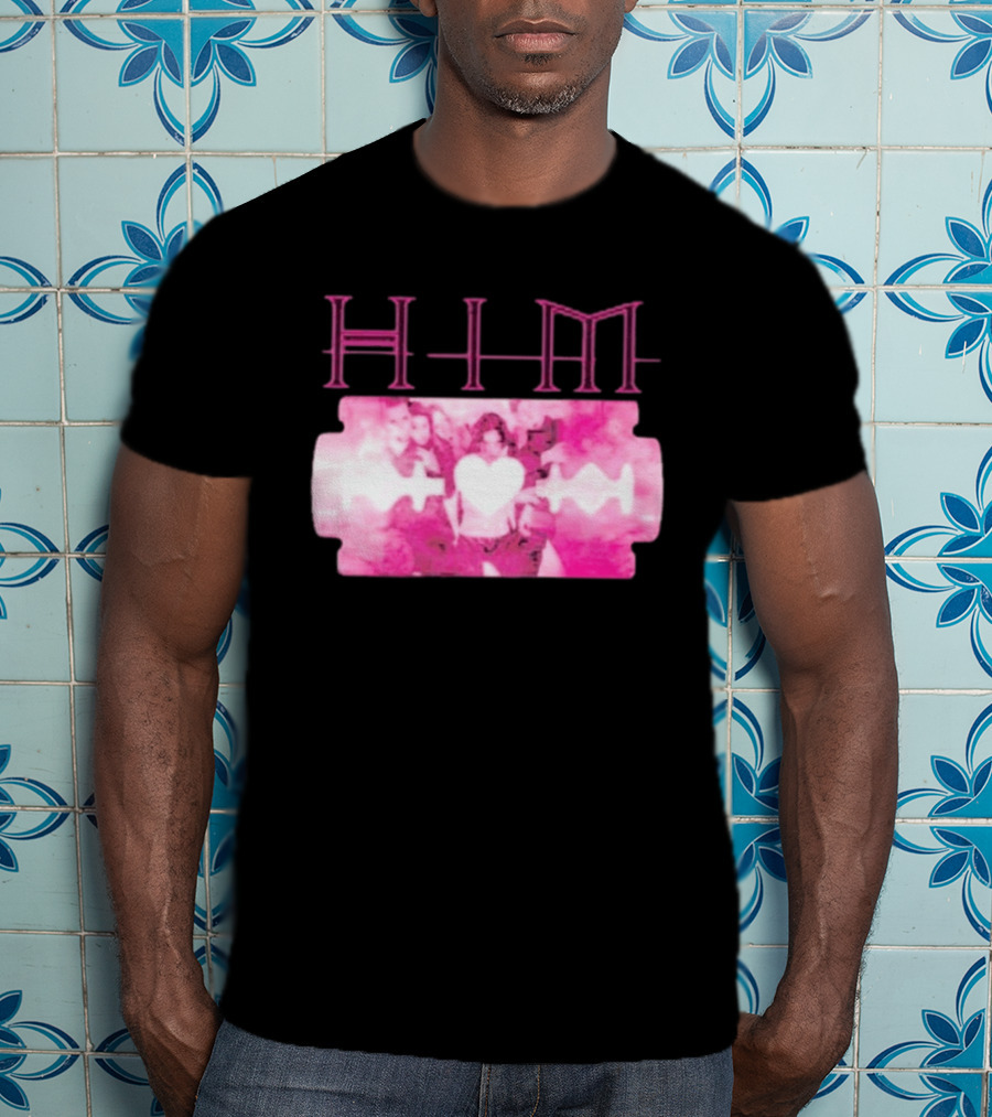 HIM Band Heartagram Razorblade Romance Ville Valo T-Shirt