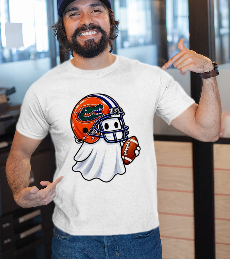 Florida Gators Football Ghost Halloween Fan Gear T-Shirt