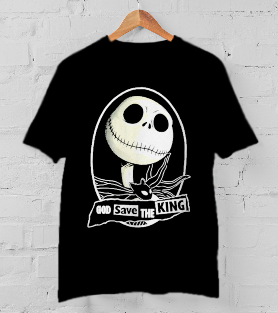 Jack Skellington God Save The King Halloween 2026 T-Shirt
