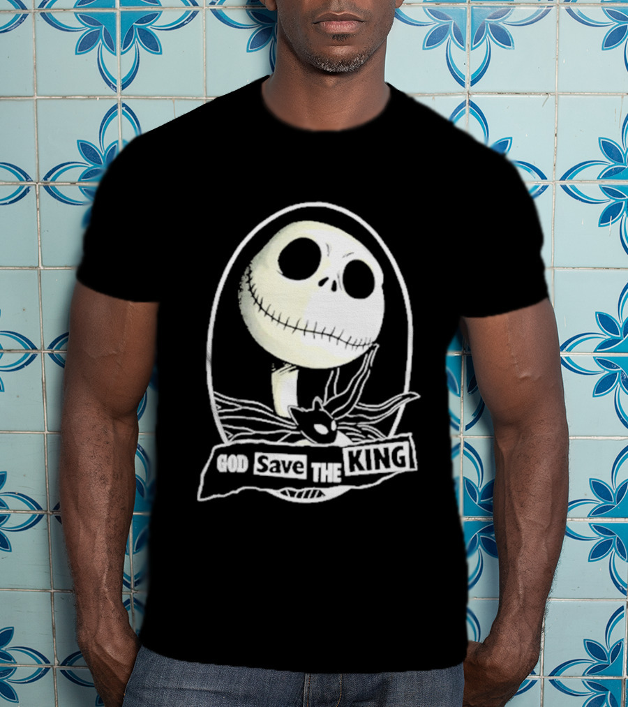 Jack Skellington God Save The King Halloween 2026 T-Shirt