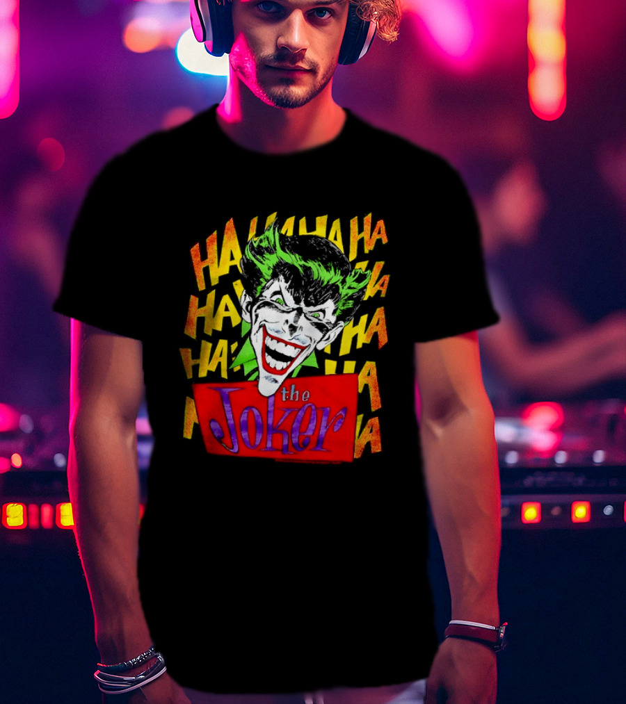 The Joker Ha Ha Ha Comic Laughing Face T-Shirt