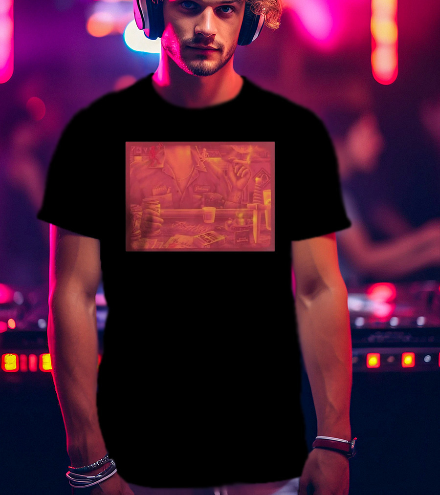 Johnny St Louis Missouri October 6 2020 Concert 100 Club Smoking Dice Beer Neon T-Shirt