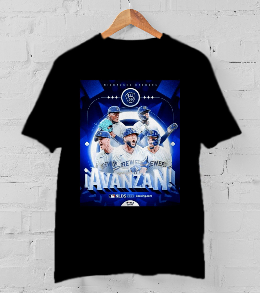 Milwaukee Brewers NLDS 2026 Avanzan MLB Playoffs Celebration T-Shirt