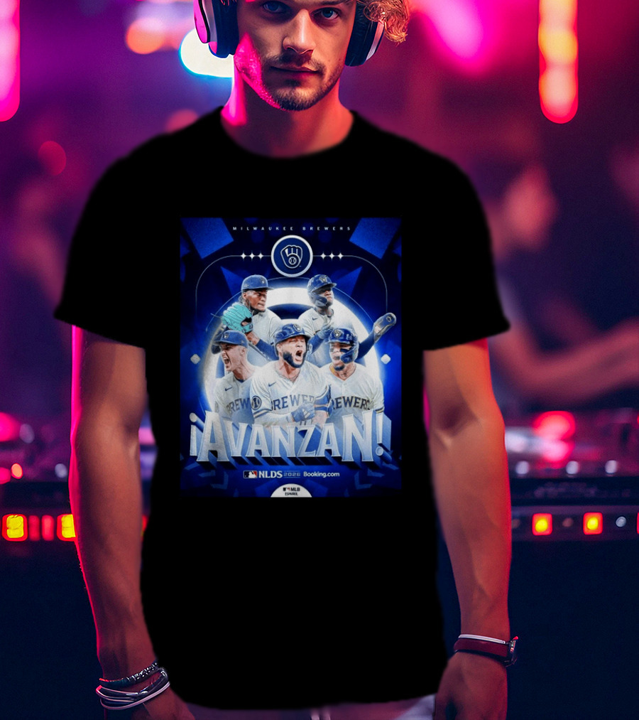 Milwaukee Brewers NLDS 2026 Avanzan MLB Playoffs Celebration T-Shirt