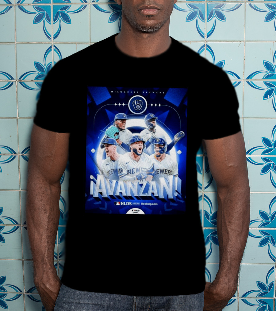 Milwaukee Brewers NLDS 2026 Avanzan MLB Playoffs Celebration T-Shirt