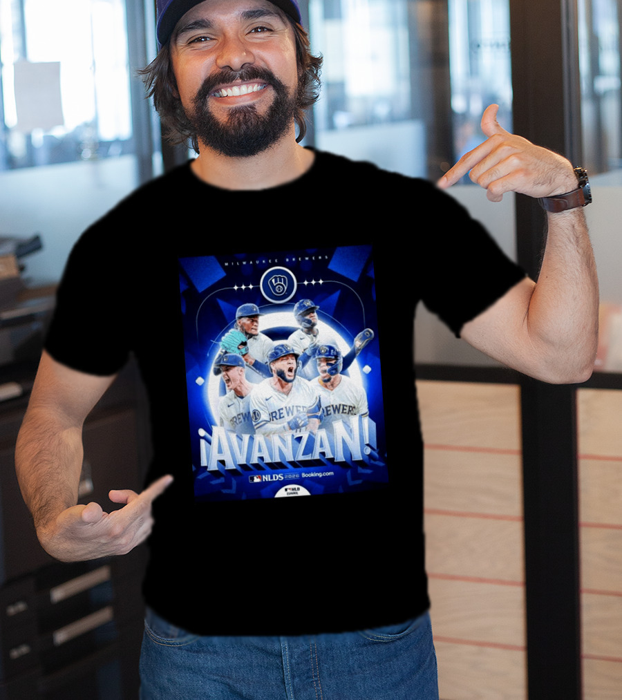 Milwaukee Brewers NLDS 2026 Avanzan MLB Playoffs Celebration T-Shirt