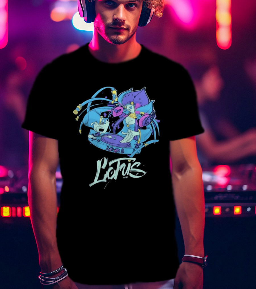 Lotus DJ Warframe Sci Fi Gaming T-Shirt