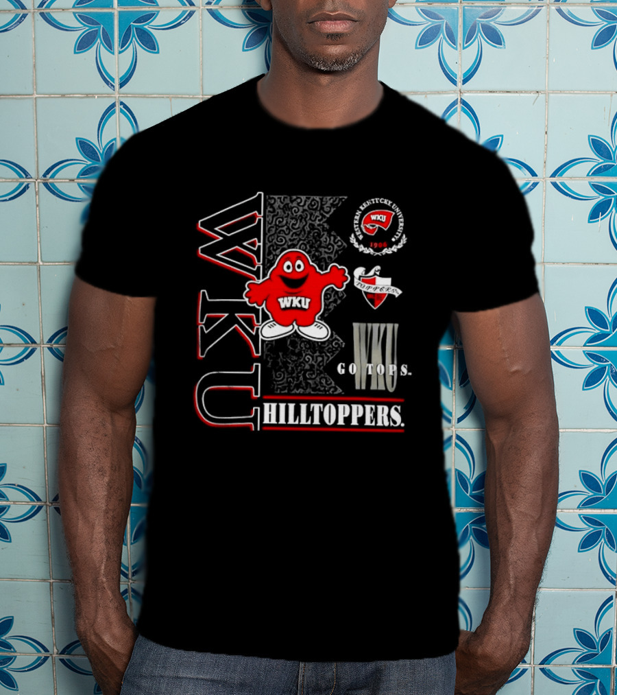 Western Kentucky University Big Red WKU Hilltoppers Go Tops College Football T-Shirt