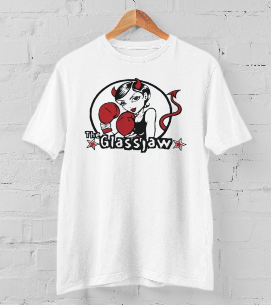 The Glassjaw Devil Girl Red Boxing Gloves Post Hardcore T-Shirt