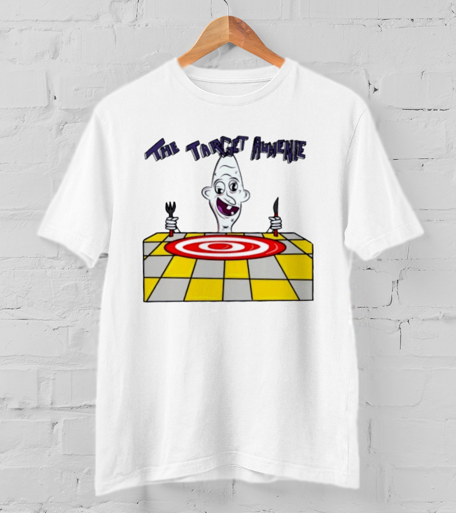 The Target Audience Cartoon Character With Fork And Knife T-Shirt