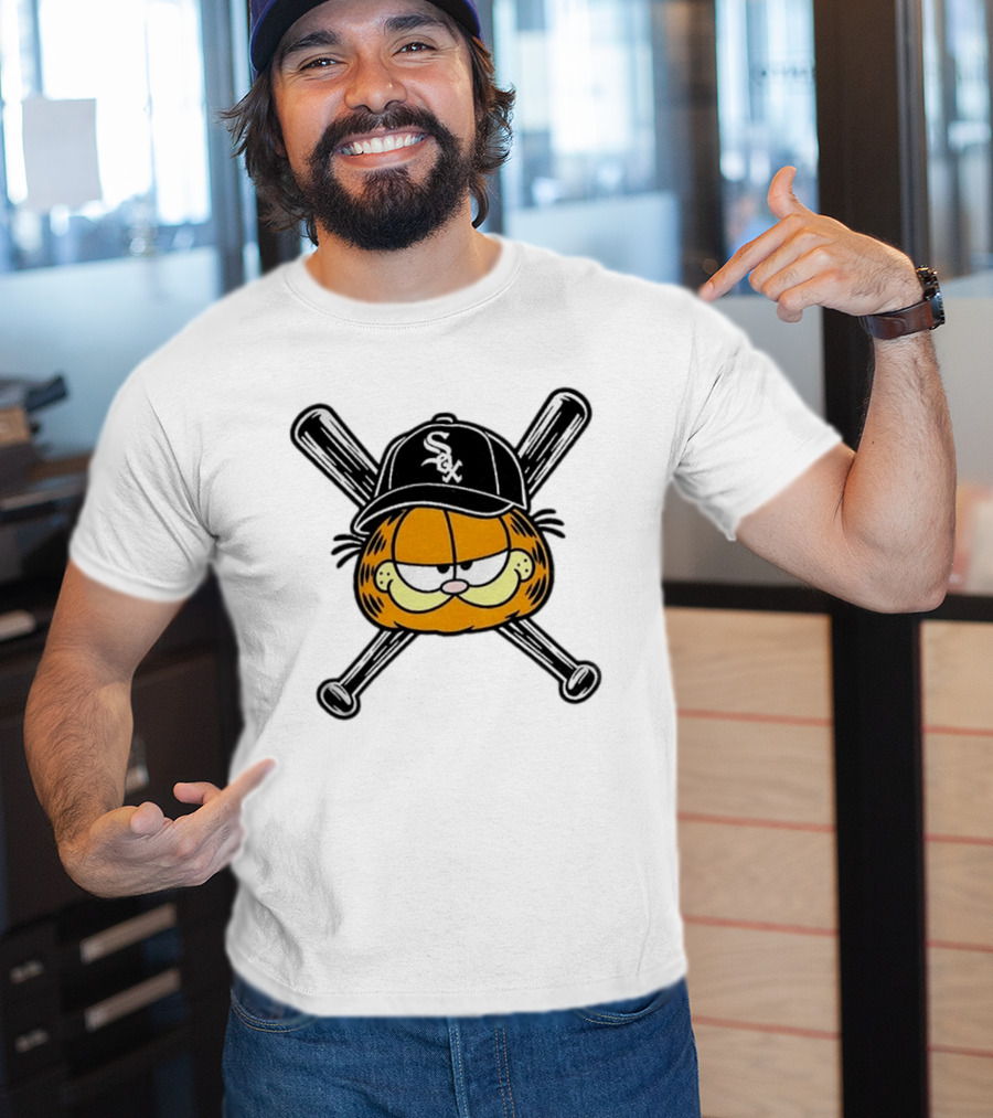 White Sox South Side Garfield Baseball T-Shirt