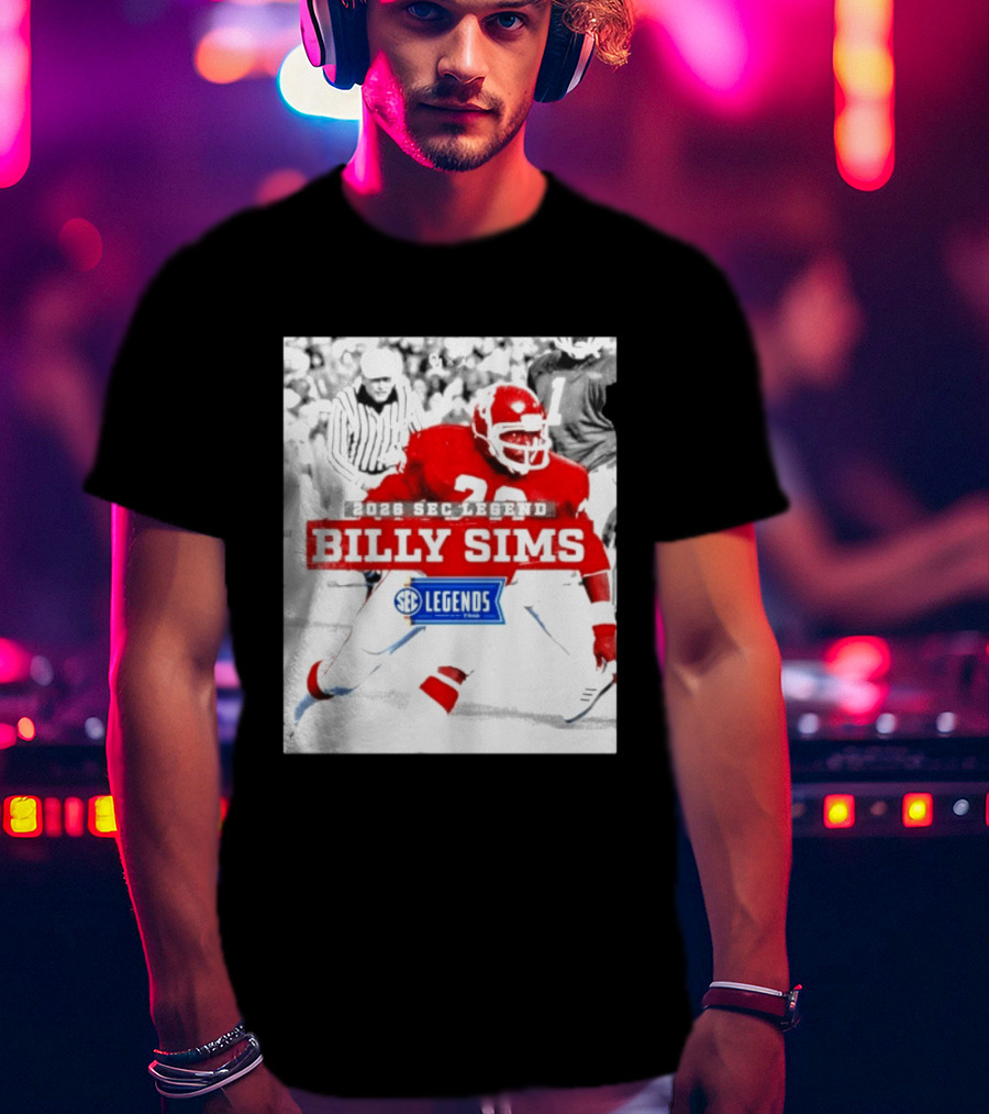 2026 SEC Legend Billy Sims Oklahoma Sooners Football T-Shirt