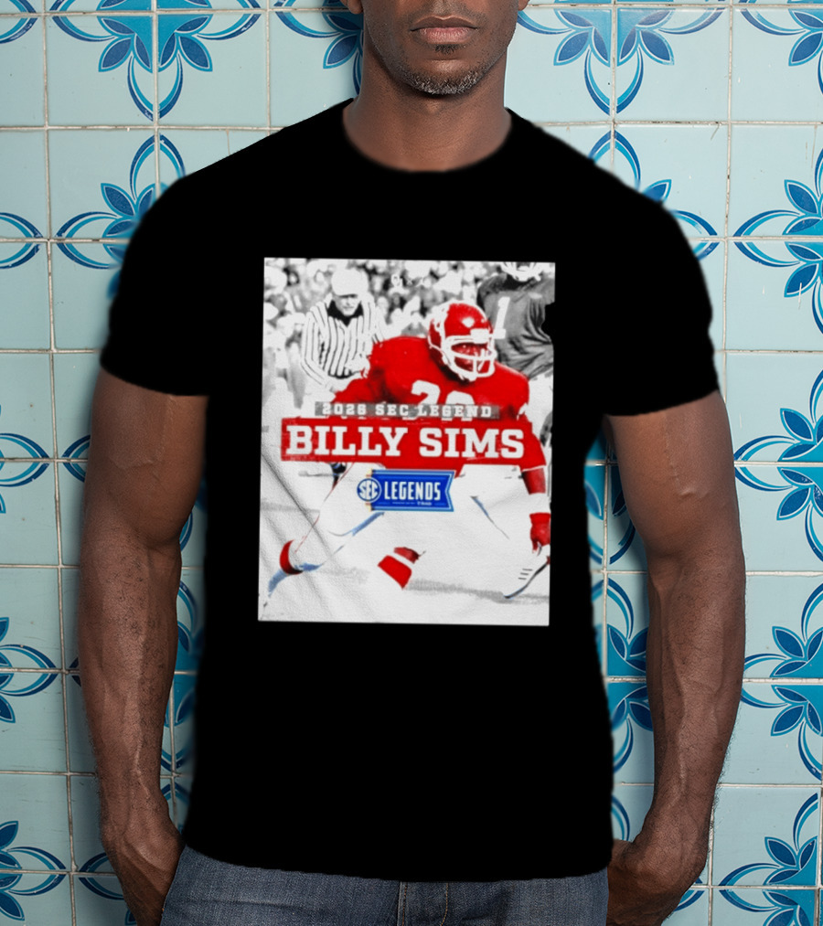 2026 SEC Legend Billy Sims Oklahoma Sooners Football T-Shirt