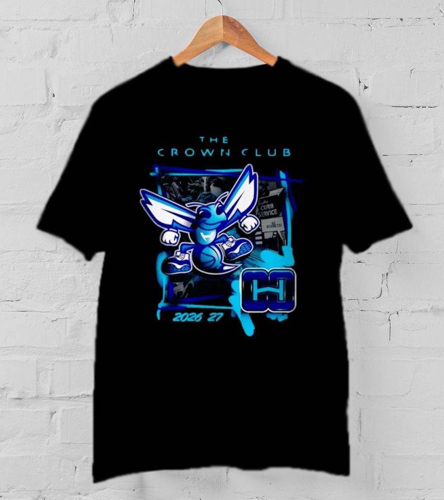 Charlotte Hornets The Crown Club 2026 27 Curb Service HH T-Shirt