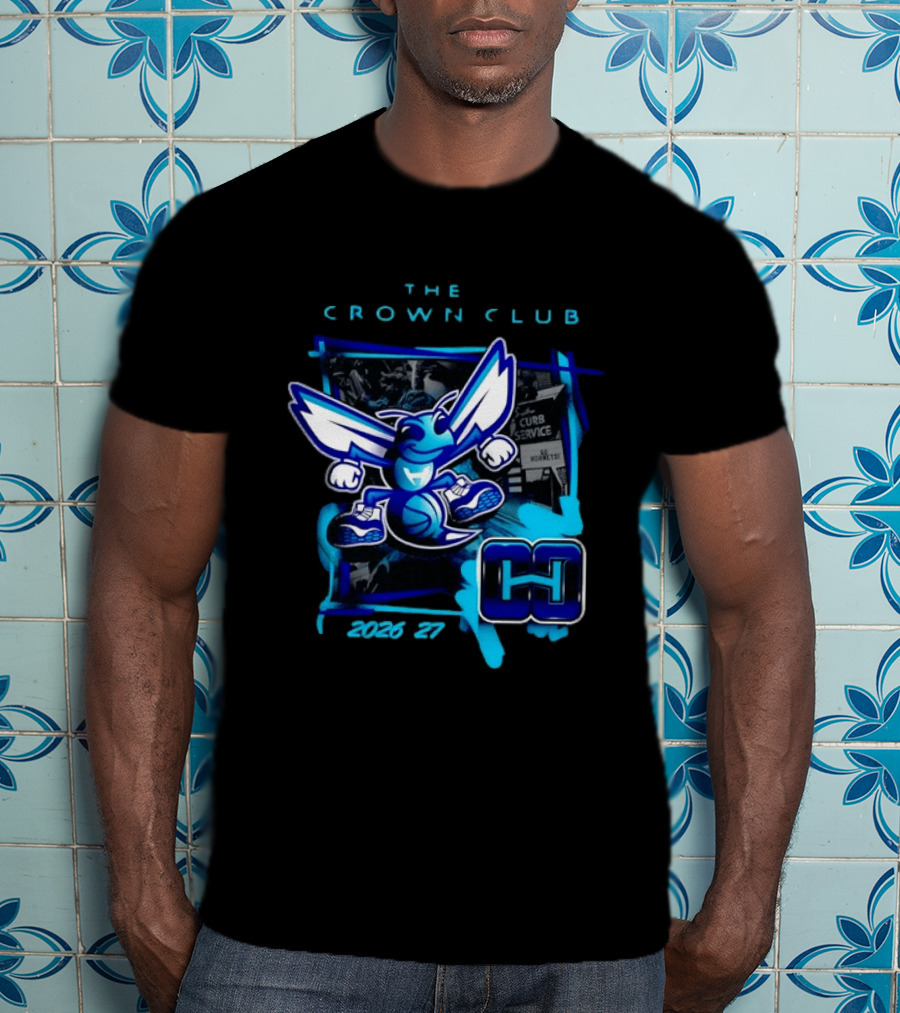 Charlotte Hornets The Crown Club 2026 27 Curb Service HH T-Shirt