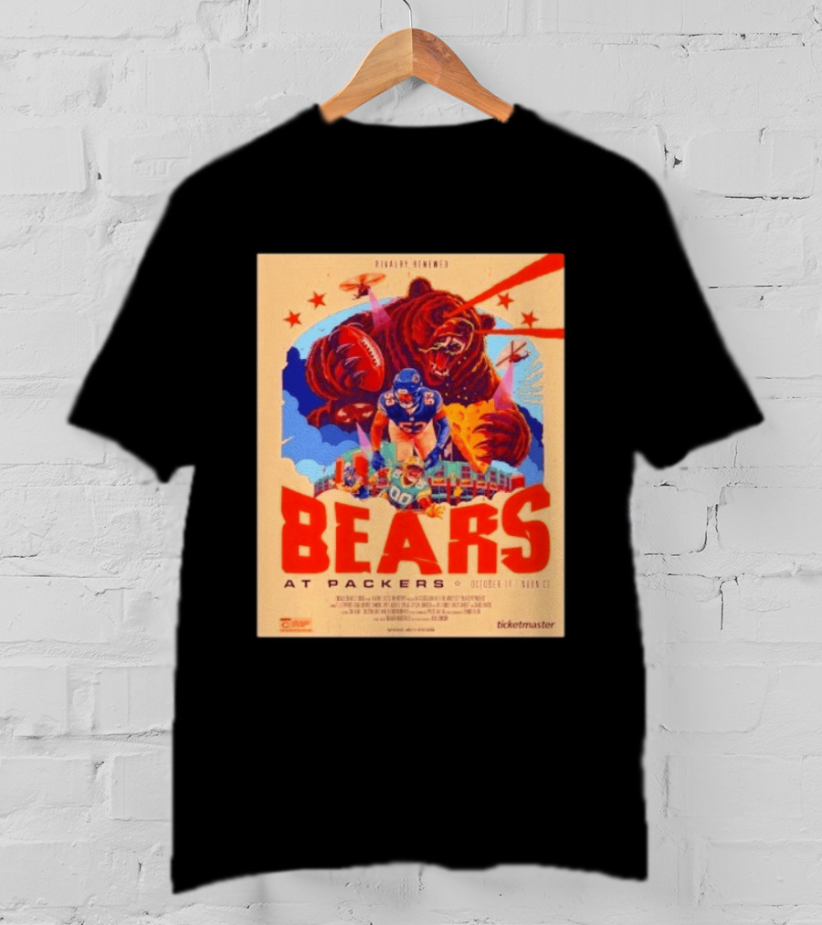 Rivalry Renewed Bears At Packers October 11 Noon CT Ticketmaster T-Shirt