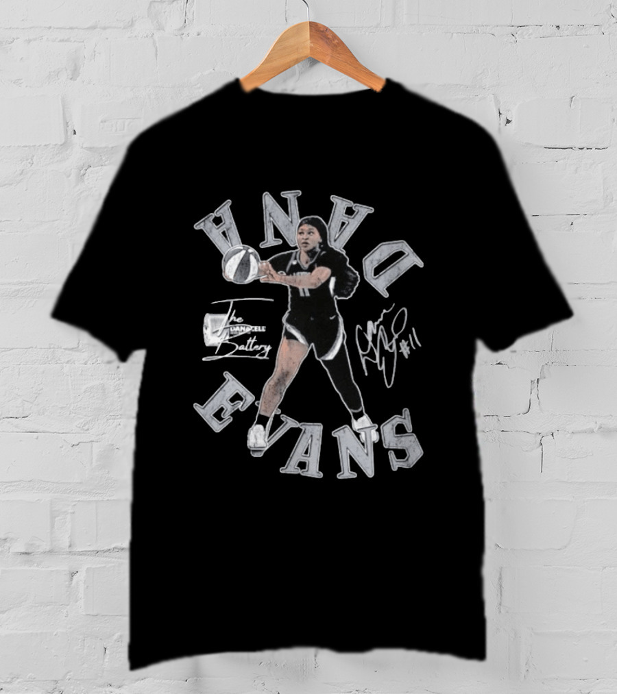 Dana Evans No 11 The Handell Battery WNBA T-Shirt