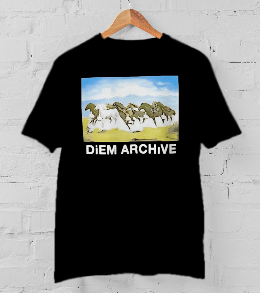 DiEM ARCHiVE Running Horses T-Shirt