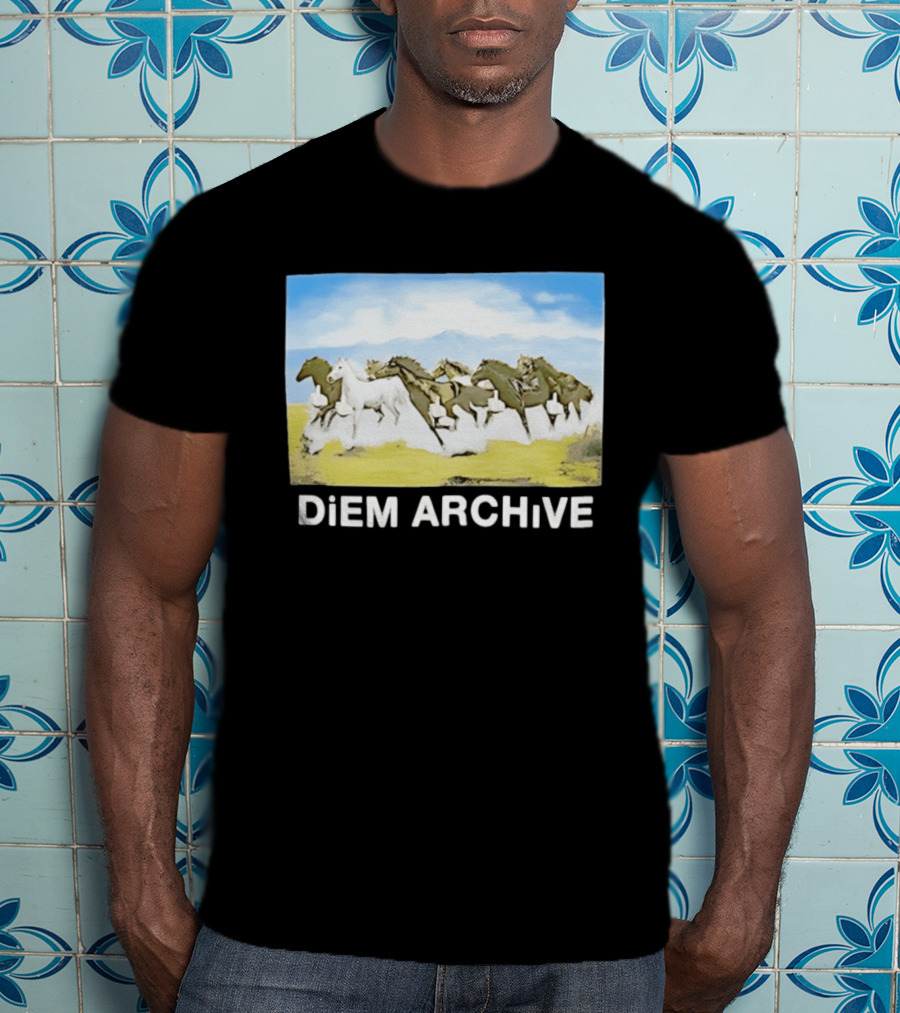 DiEM ARCHiVE Running Horses T-Shirt