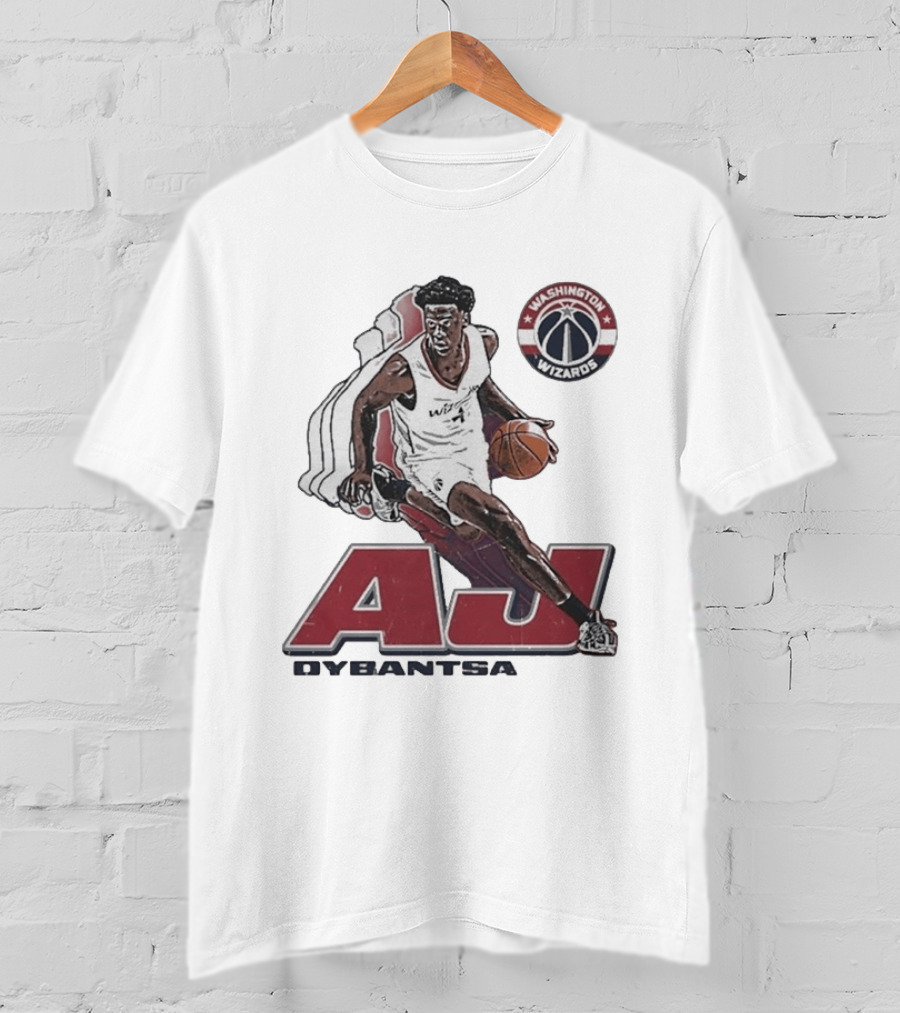 AJ Dybantsa Washington Wizards Basketball Star T-Shirt