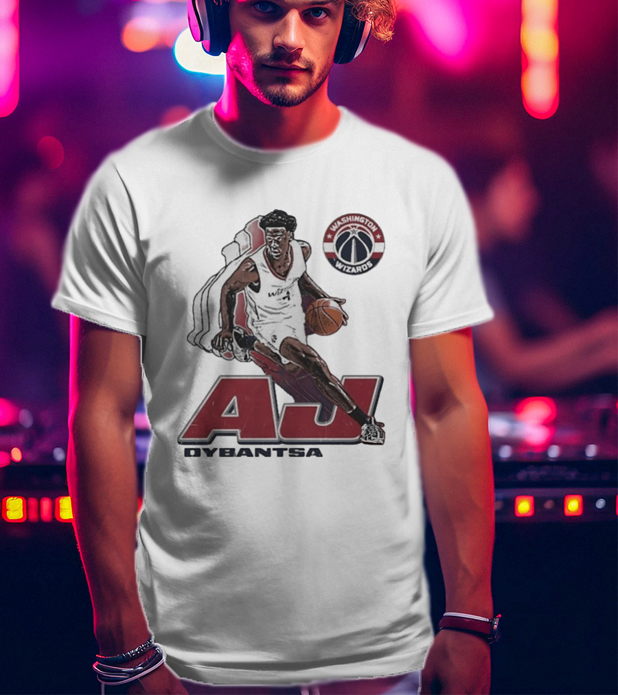 AJ Dybantsa Washington Wizards Basketball Star T-Shirt