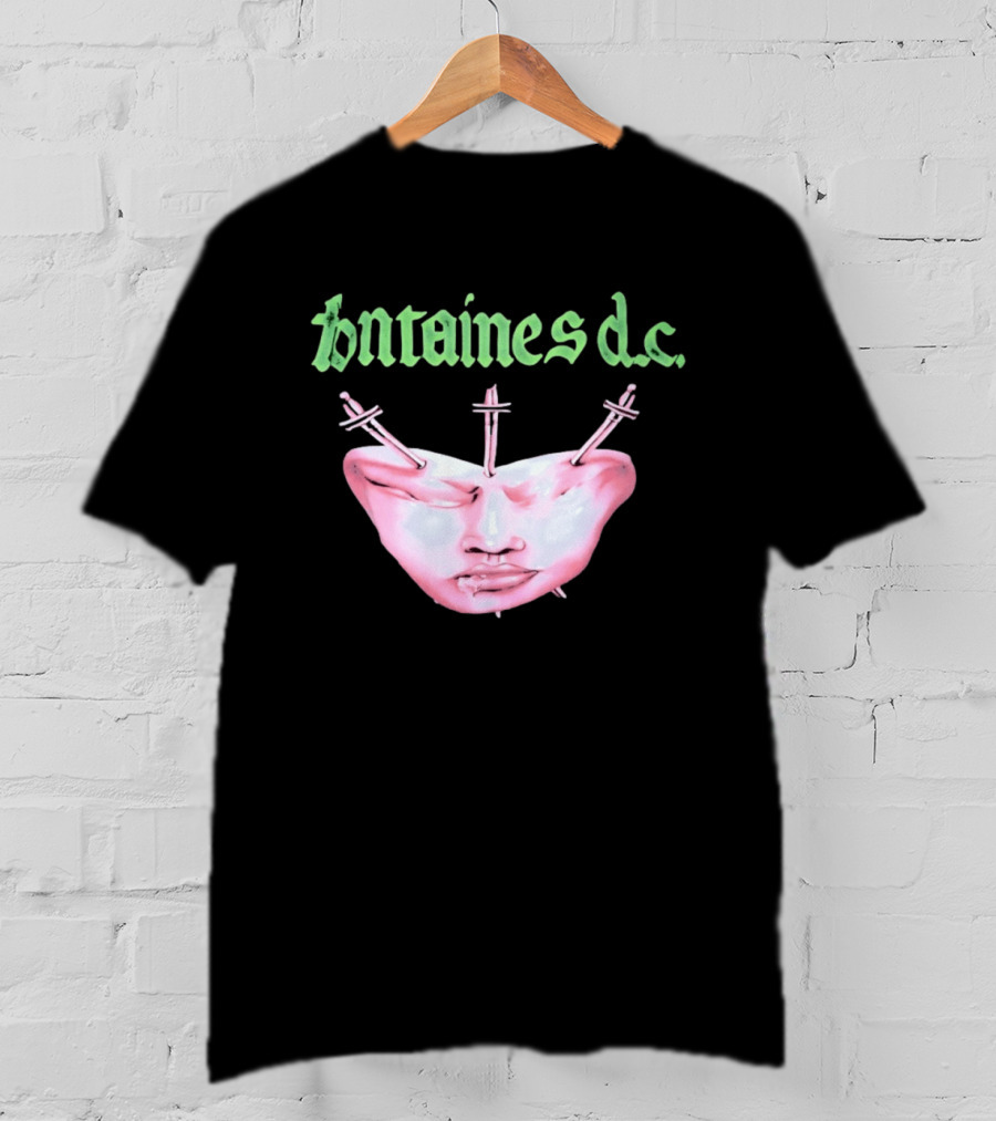 Fontaines DC Dagger Face Irish Post Punk Band T-Shirt