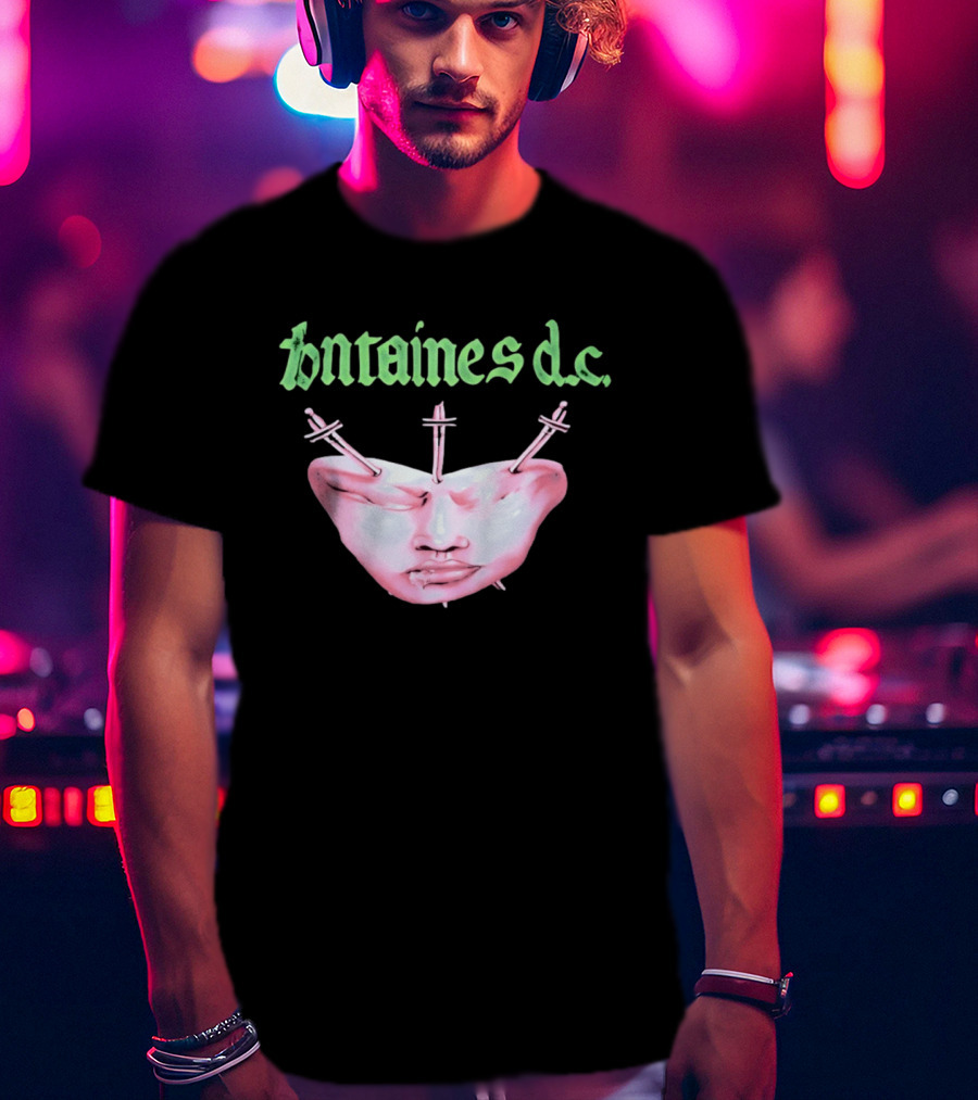 Fontaines DC Dagger Face Irish Post Punk Band T-Shirt