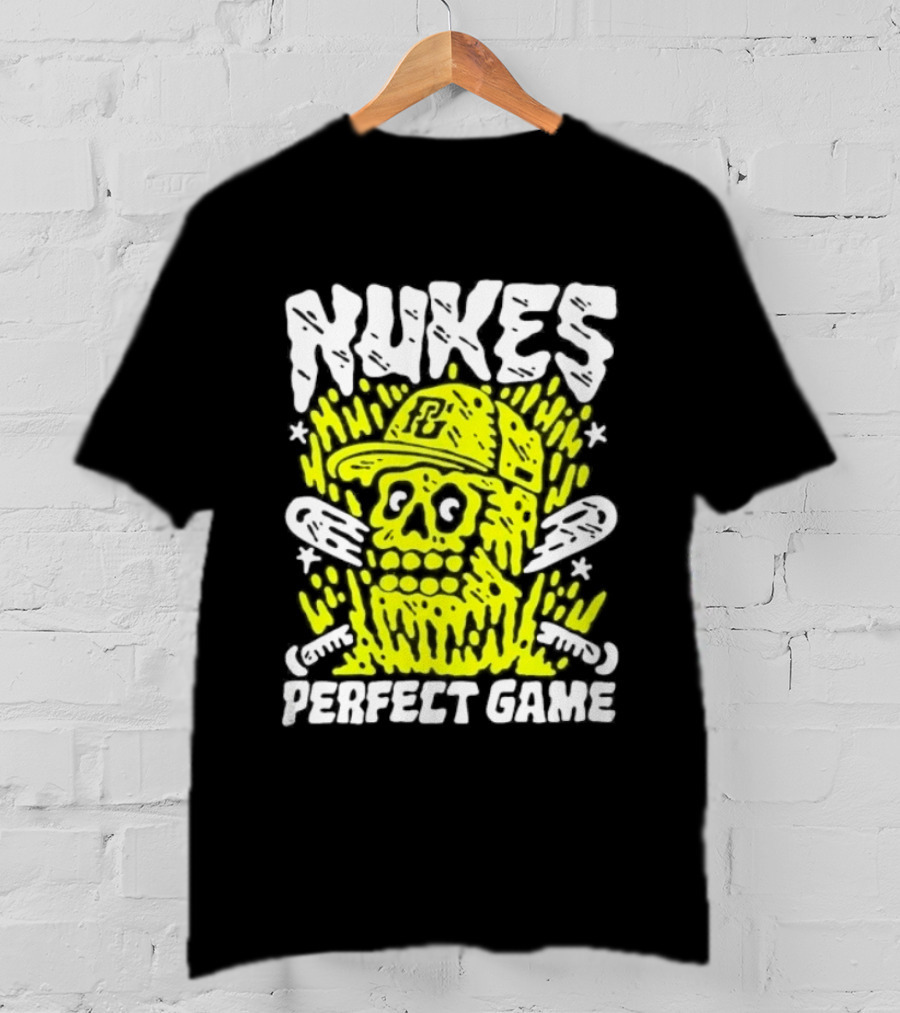 Nukes PC Skull Baseball Perfect Game T-Shirt