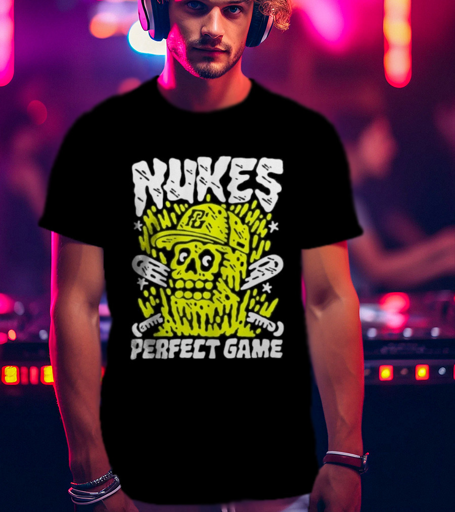 Nukes PC Skull Baseball Perfect Game T-Shirt