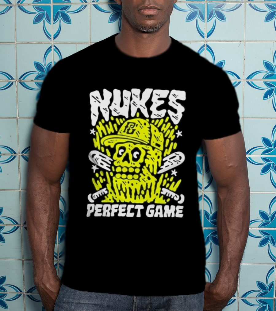 Nukes PC Skull Baseball Perfect Game T-Shirt