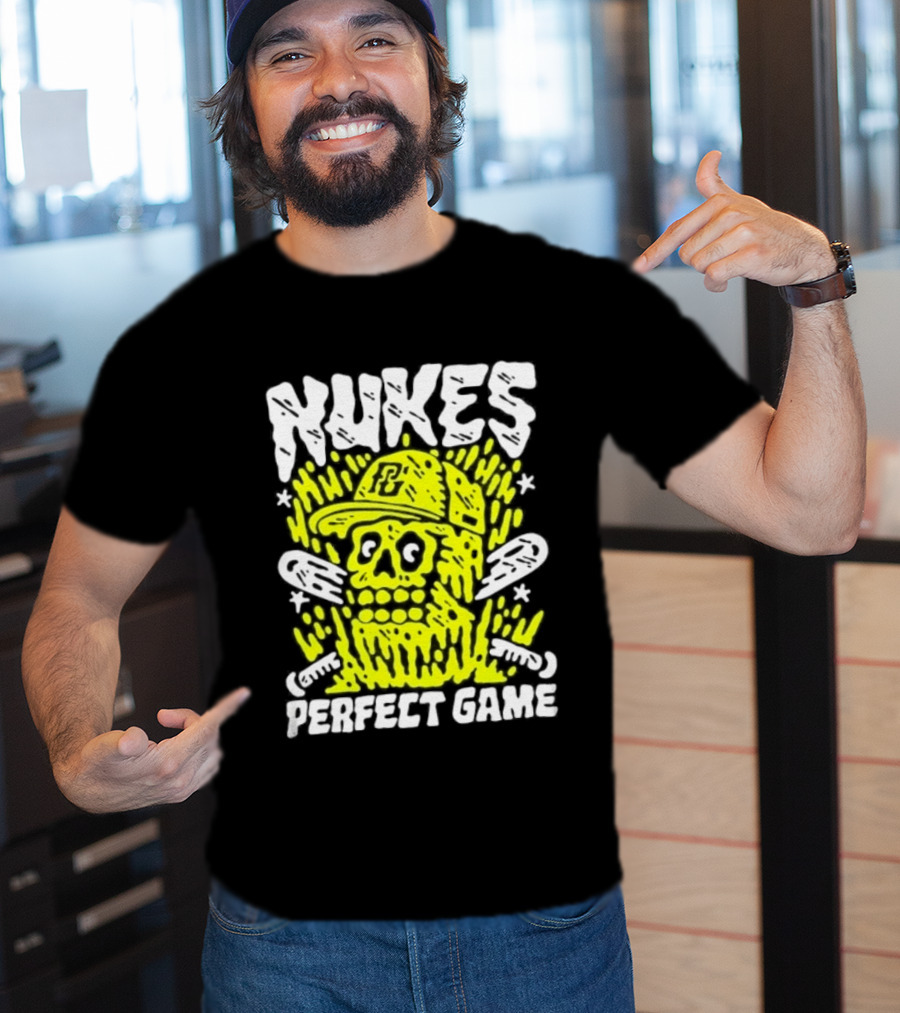 Nukes PC Skull Baseball Perfect Game T-Shirt